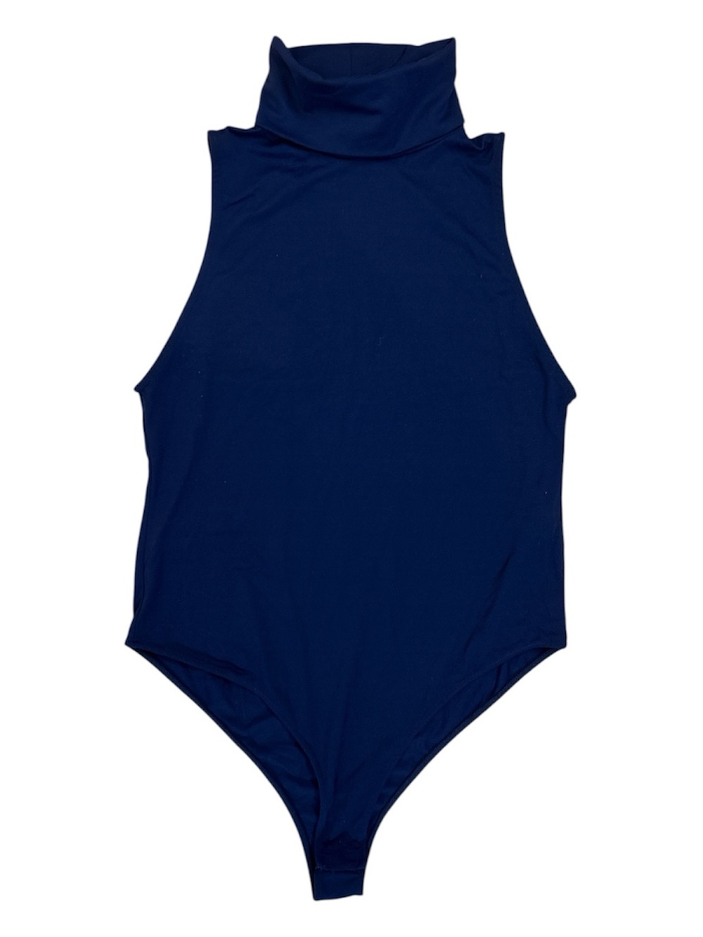 ⭐️ NWOT- Zara Navy Sleeveless Turtleneck One-Piece Bodysuit- size Large